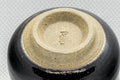 Japanese Teacup - Tsukaru Nasu-gata Guinomi - 50ml - closeup of the underside showing the maker's mark