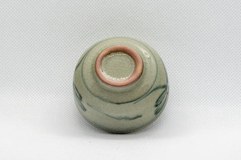 Japanese Teacup - Celadon Dragonfly Wan-nari Guinomi - 45ml