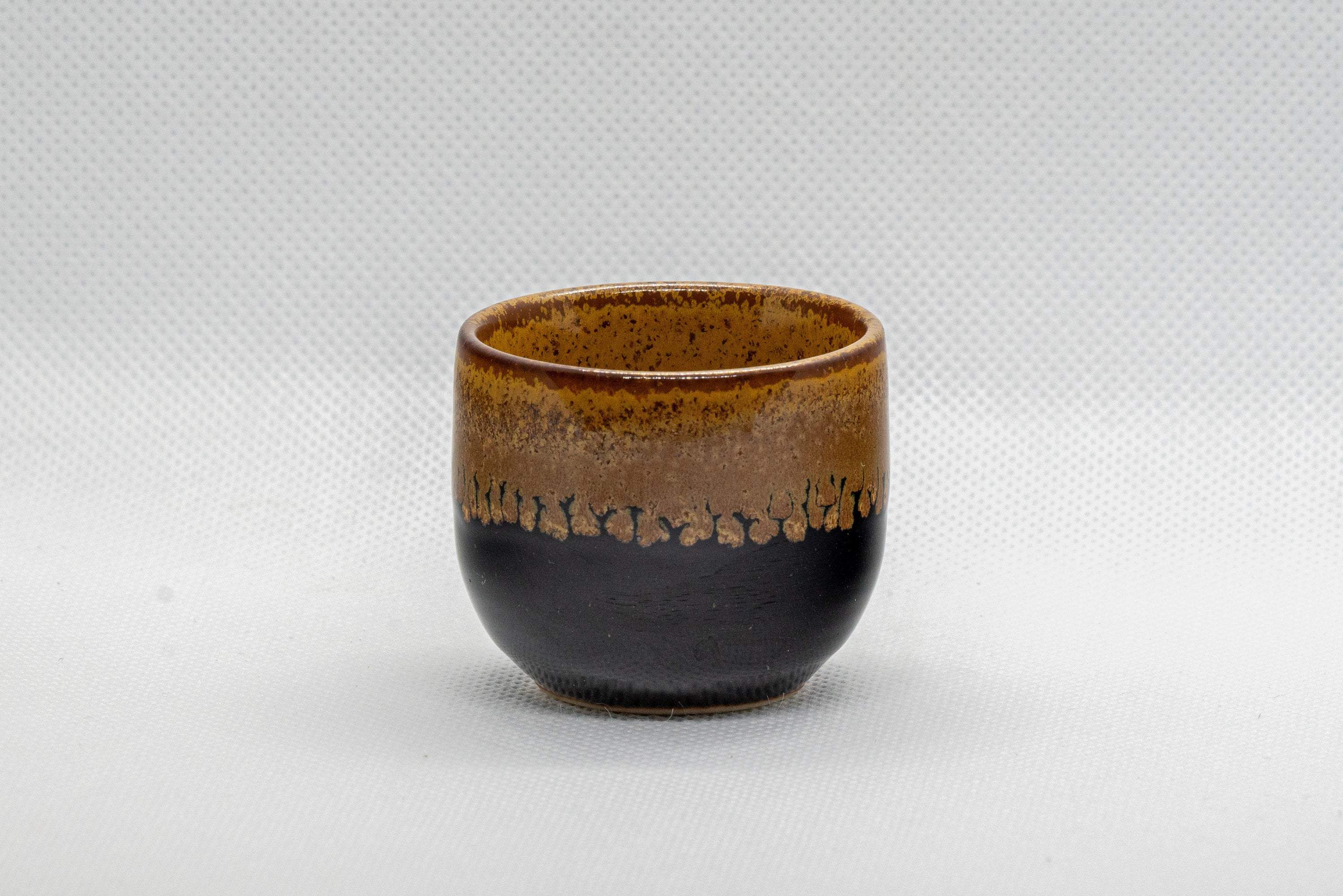 Japanese Teacup - Drip-Glazed Guinomi - 35ml