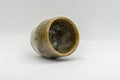 Japanese Teacup - Hare's Fur Guinomi - 30ml - closeup of the underside showing the unglazed foot ring