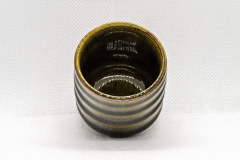 Japanese Teacup - Tsutsu-gata Yunomi - top-down view showing the interior