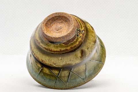 Japanese Teacup - Moss Green Guinomi - 40ml