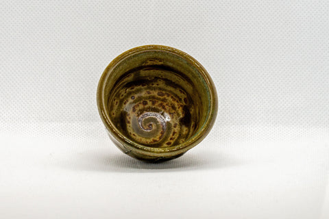 Japanese Teacup - Moss Green Guinomi - 40ml