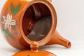 Tezumi — Japanese Kyusu - Floral Tokoname-yaki Side-handled Teapot - 175ml — interior view showing the filter