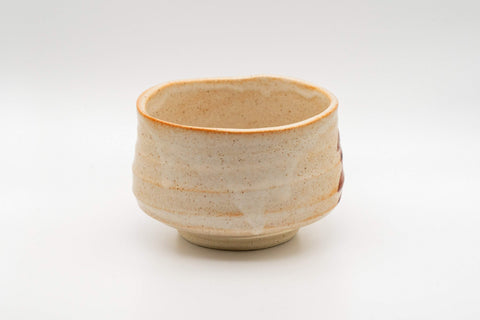 Japanese Matcha Bowl - Shino Glazed Hantsutsu-gata Chawan - 450ml