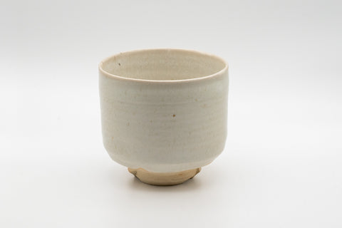 Japanese Matcha Bowl -  White Glazed Tsutsu-gata Hagi-yaki Winter Chawan - 400ml