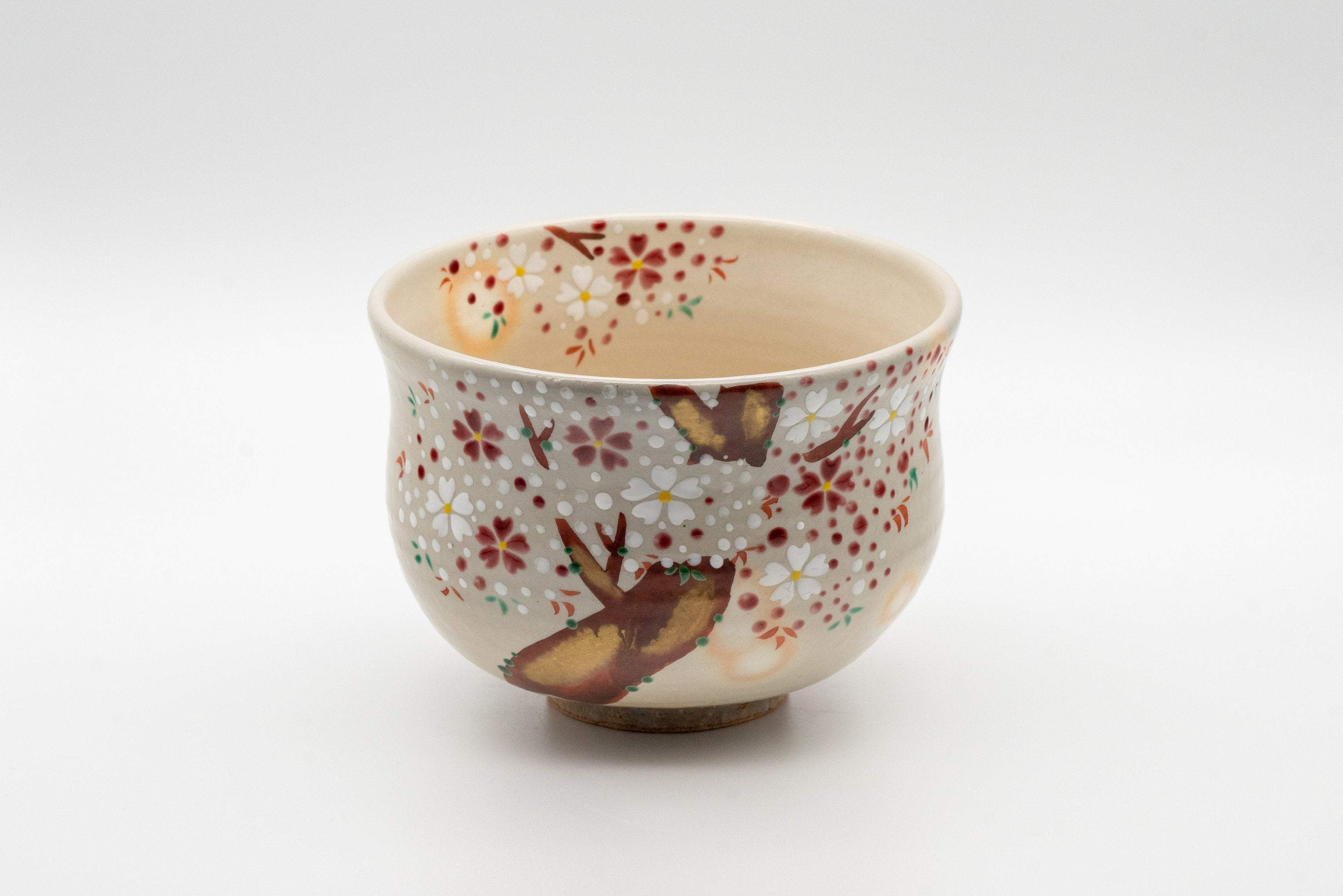 Japanese Matcha Bowl - Torasuke 寅介 Kyo-yaki 京焼 Komogai-nari Chawan - 400ml