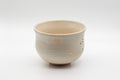 Japanese Matcha Bowl - Torasuke Kyo-yaki Komogai-nari Chawan - side view of the bowl from another angle