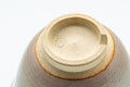 Japanese Teacups - 天鵬山 Tsubaki Kiln - Pair of Beige Glazed Hagi-yaki Yunomi - 85ml - closeup of the underside showing the unglazed foot