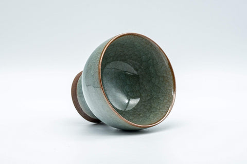 Japanese Teacup - Celadon Glazed Kiyomizu-yaki Yunomi - 130ml