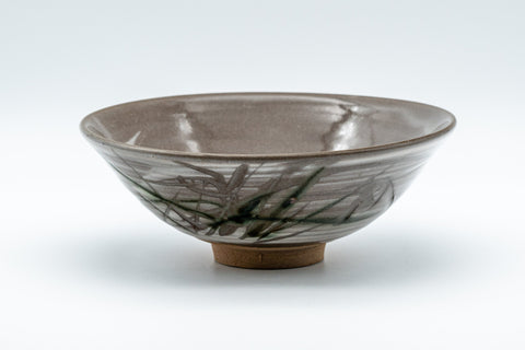 Japanese Matcha Set - Hakeme Hira-gata Summer Chawan with Bamboo Chasen Whisk and Chashaku Scoop - 250ml