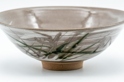 Japanese Matcha Set - Hakeme Hira-gata Summer Chawan with Bamboo Chasen Whisk and Chashaku Scoop - 250ml