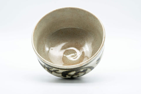 Japanese Matcha Bowl - Abstract Hantsutsu-gata Chawan - 350ml