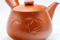 Japanese Kyusu - Bamboo Nasu-gata Tokoname-yaki Debeso Teapot - 300ml - Tezumi