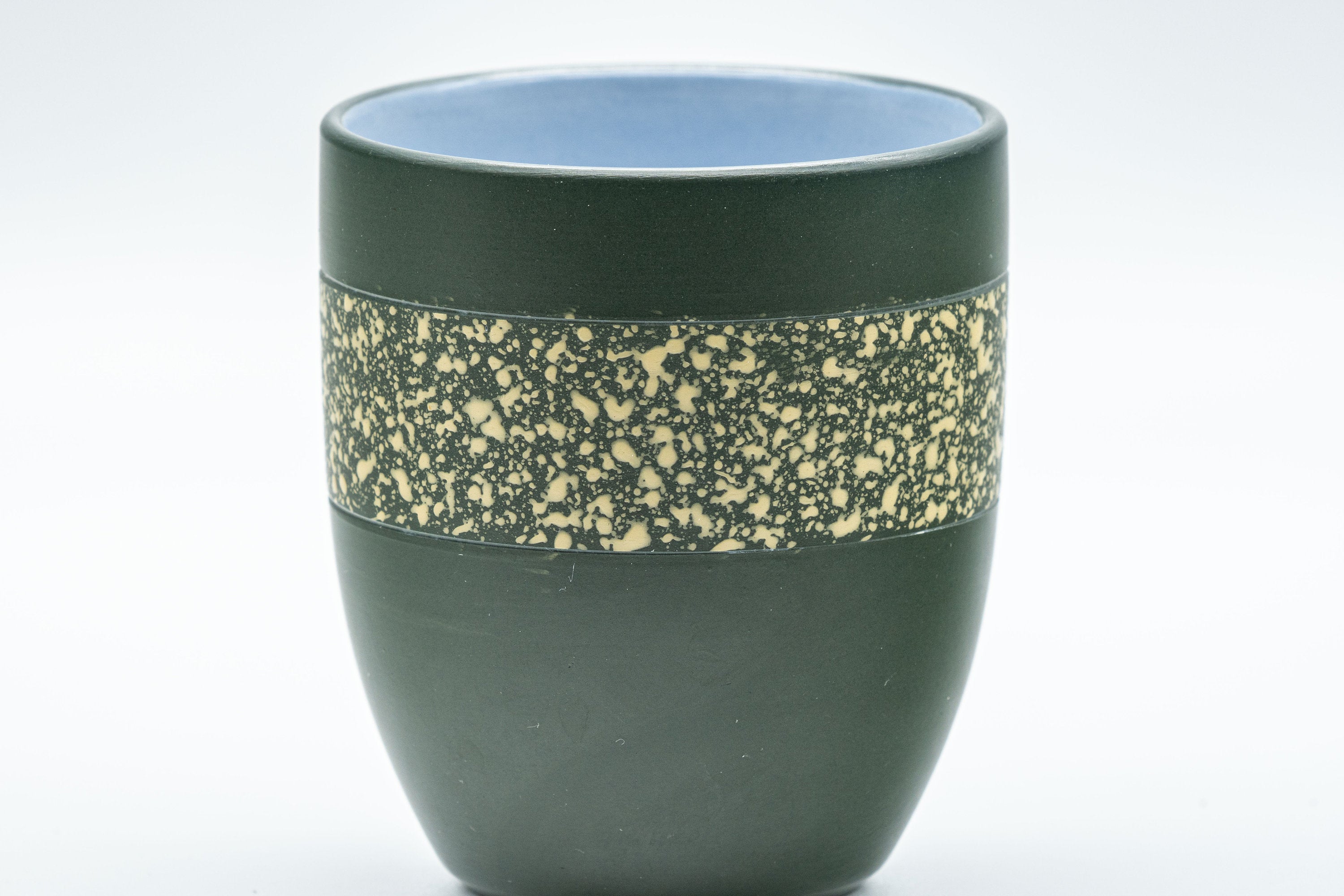 Japanese Teacups - Pair of Green Ryokudei Tokoname-yaki Yunomi - 130ml