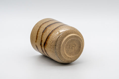 Japanese Teacup - Crazed Glazed Tsutsu-gata Yunomi - 160ml