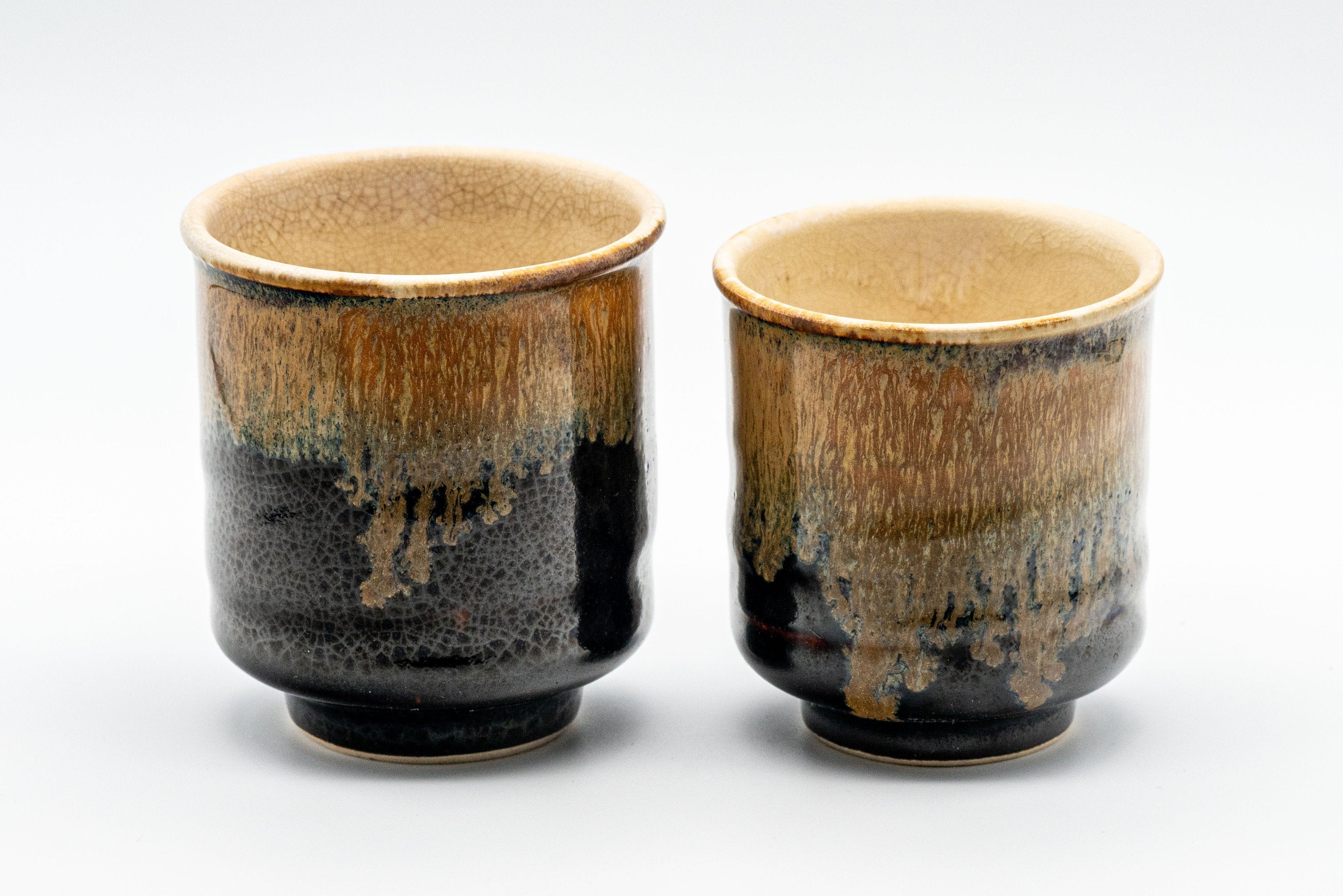 Tezumi Meoto Hare's Fur Tsutsu-gata Yunomi Teacups - Thumbnail 2