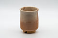 Japanese Teacup - Tsutsu-gata Hagi-yaki Yunomi - 210ml - side view of the teacup