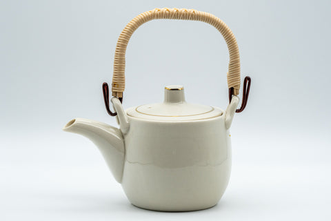 Japanese Tea Set - 木仙 Plum Blossom Arita-yaki Dobin with Two Cups - Tezumi