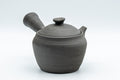 Japanese Kyusu - Matte Black Unglazed Stoneware Do-ake Teapot - 175ml - Tezumi