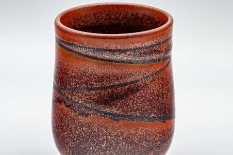 Japanese Teacup - Curvy Red Yunomi - 110ml - Tezumi