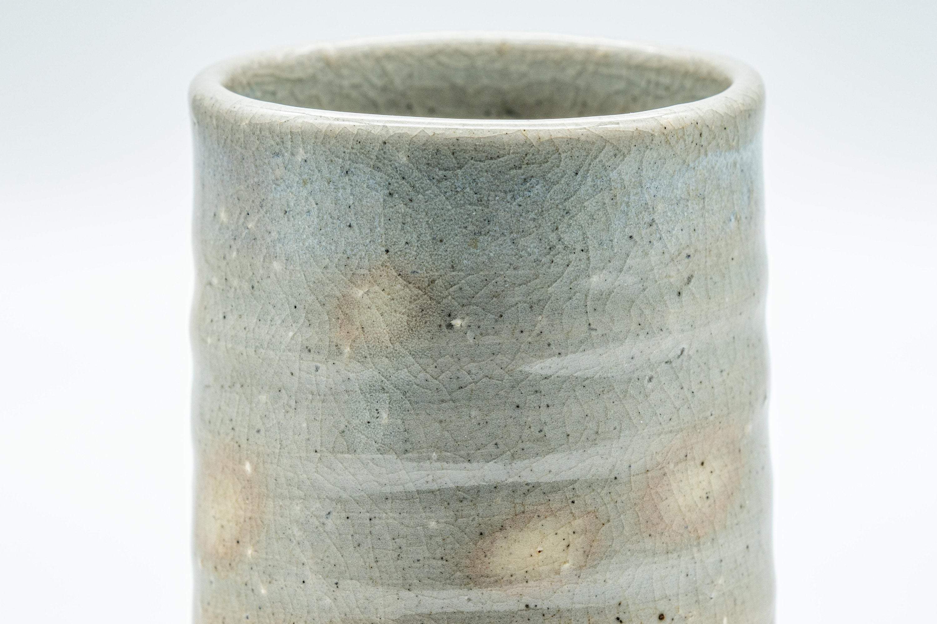 Japanese Teacup - Gohonte Tsutsu-gata Hagi-yaki Yunomi - 140ml - Tezumi