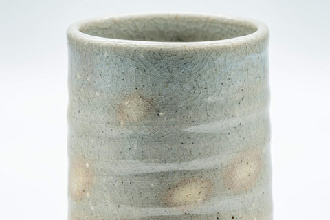 Tezumi — Japanese Teacup - Gohonte Tsutsu-gata Hagi-yaki Yunomi - 140ml — inverted showing the foot ring