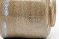Japanese Teacup - Hare's Fur Stoneware Tsutsu-gata Yunomi - 185ml - closeup of the body and hare's fur glaze at the lip