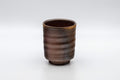 Japanese Teacup - Tsutsu-gata Bizen-yaki Yunomi - 160ml - Tezumi