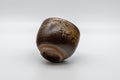 Japanese Teacup - Dark Brown Glazed Yunomi - 145ml - view tipped on its side