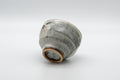 Japanese Teacup - Leafy Grey Yunomi - 125ml - the cup tipped on its side showing the base