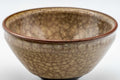 Japanese Teacups - Set of 3 古川利男 Tenmoku-gata Kiyomizu-yaki Senchawan - 140ml - closeup of the rim and crackled glaze exterior