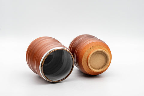 Japanese Teacups - Pair of Meoto Dojimari-gata Yunomi