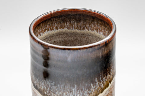 Japanese Teacups - Pair of Meoto Tsutsu-gata Yunomi