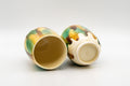 Japanese Teacups - Couple's Pair of 秀 Meoto Yunomi - 150ml - the two cups tipped to show the glazed interiors