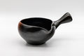 Tezumi — Japanese Yuzamashi - 哲生作 Black Kokudei Yōhen Tokoname-yaki Water Cooler - 230ml — front view from another angle