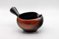 Tezumi — Japanese Yuzamashi - 哲生作 Black Kokudei Yōhen Tokoname-yaki Water Cooler - 230ml — front view