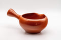 Tezumi — Japanese Yuzamashi - Red Shudei Tokoname-yaki Water Cooler - 350ml — top-down view of the interior