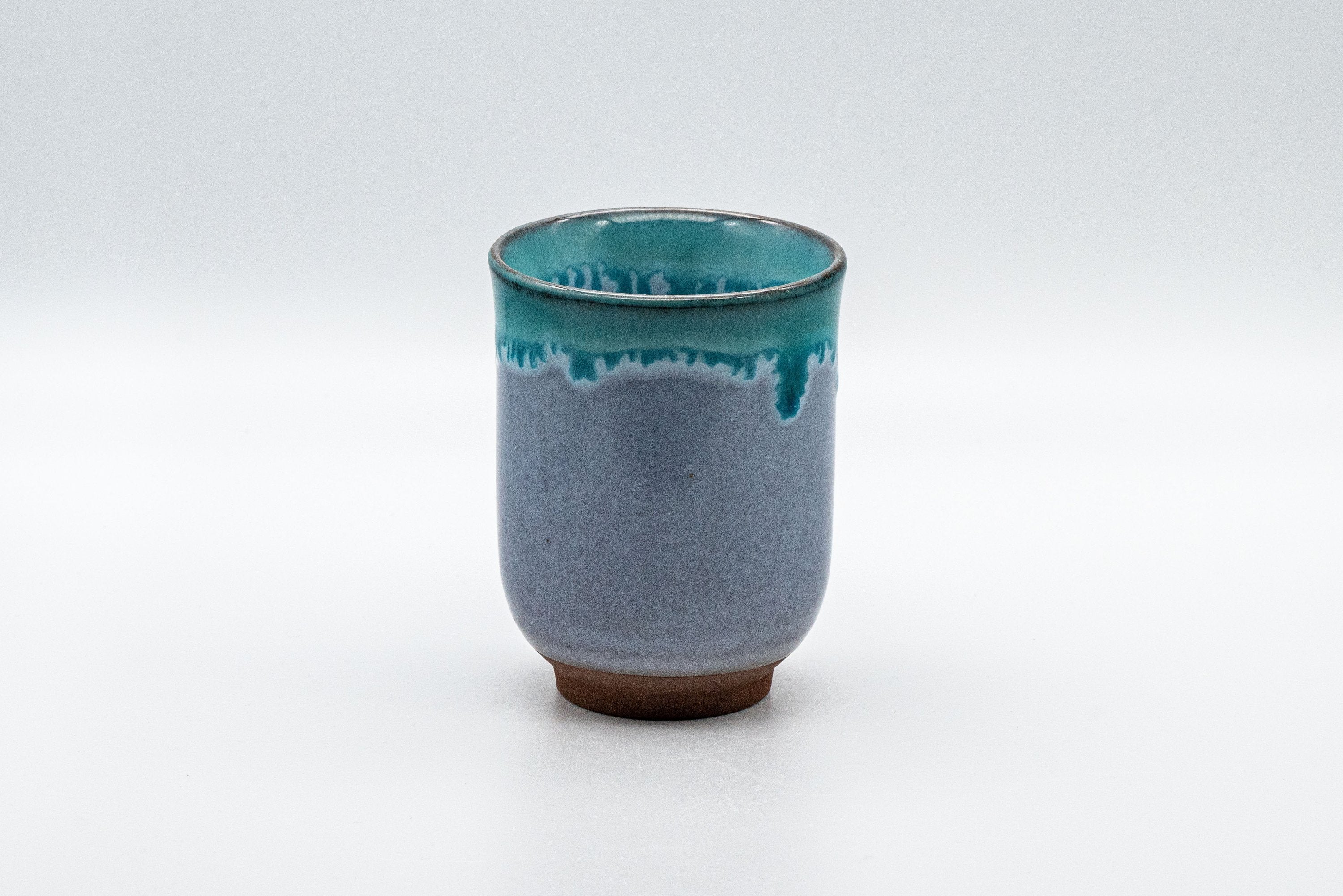 Japanese Teacup - Turquoise Tsutsu-gata Yunomi - 170ml - Tezumi