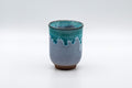 Tezumi — Japanese Teacup - Turquoise Tsutsu-gata Yunomi - 170ml — front view