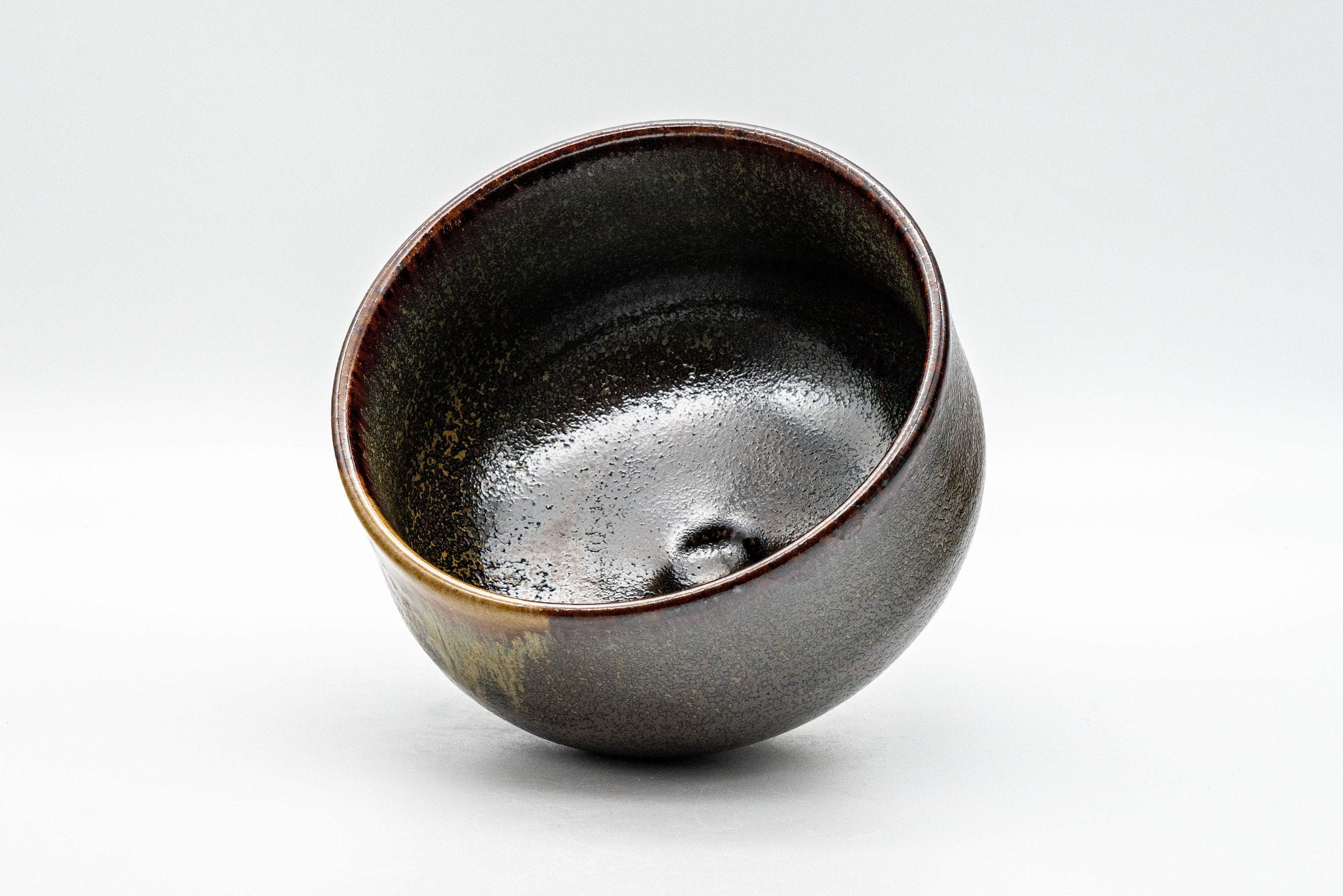 Japanese Matcha Bowl - Drip Glazed Hantsutsu-gata Chawan - 500ml - Tezumi