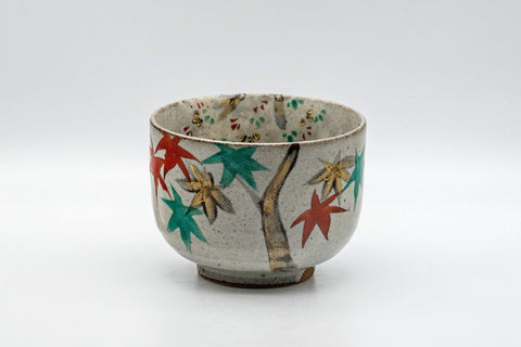 Tezumi — Japanese Matcha Bowl - Hantsutsu-gata Kyo-yaki Chawan - 350ml — front view