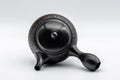 Japanese Kyusu - Tadaomi Kato, Koushin Kiln - Kurodei Tokoname-yaki Debeso Teapot - 250ml - top view of the teapot lid