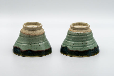 Japanese Teacups - Pair of Ido-gata Senchawan - 90ml