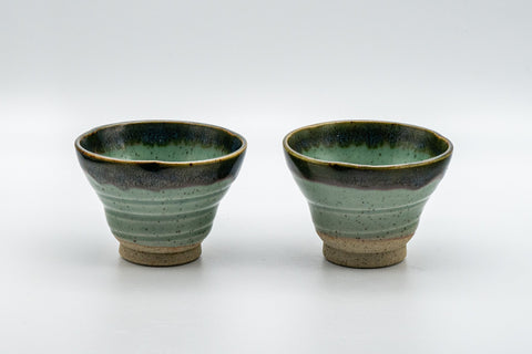 Japanese Teacups - Pair of Ido-gata Senchawan - 90ml