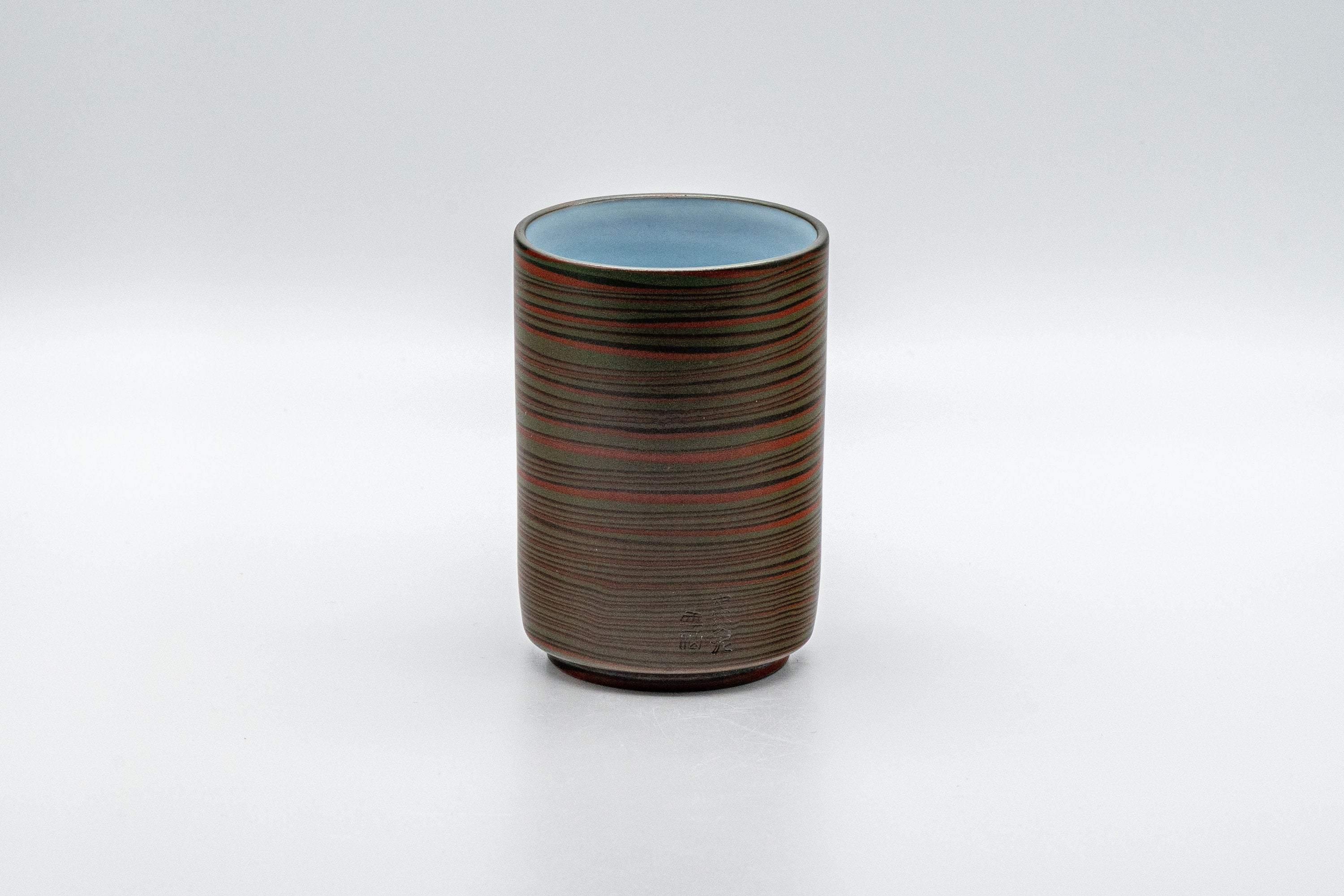 Japanese Teacup - 雲仙窯 Unzen Kiln Nerikomi Tokoname-yaki Yunomi - 180ml - Tezumi