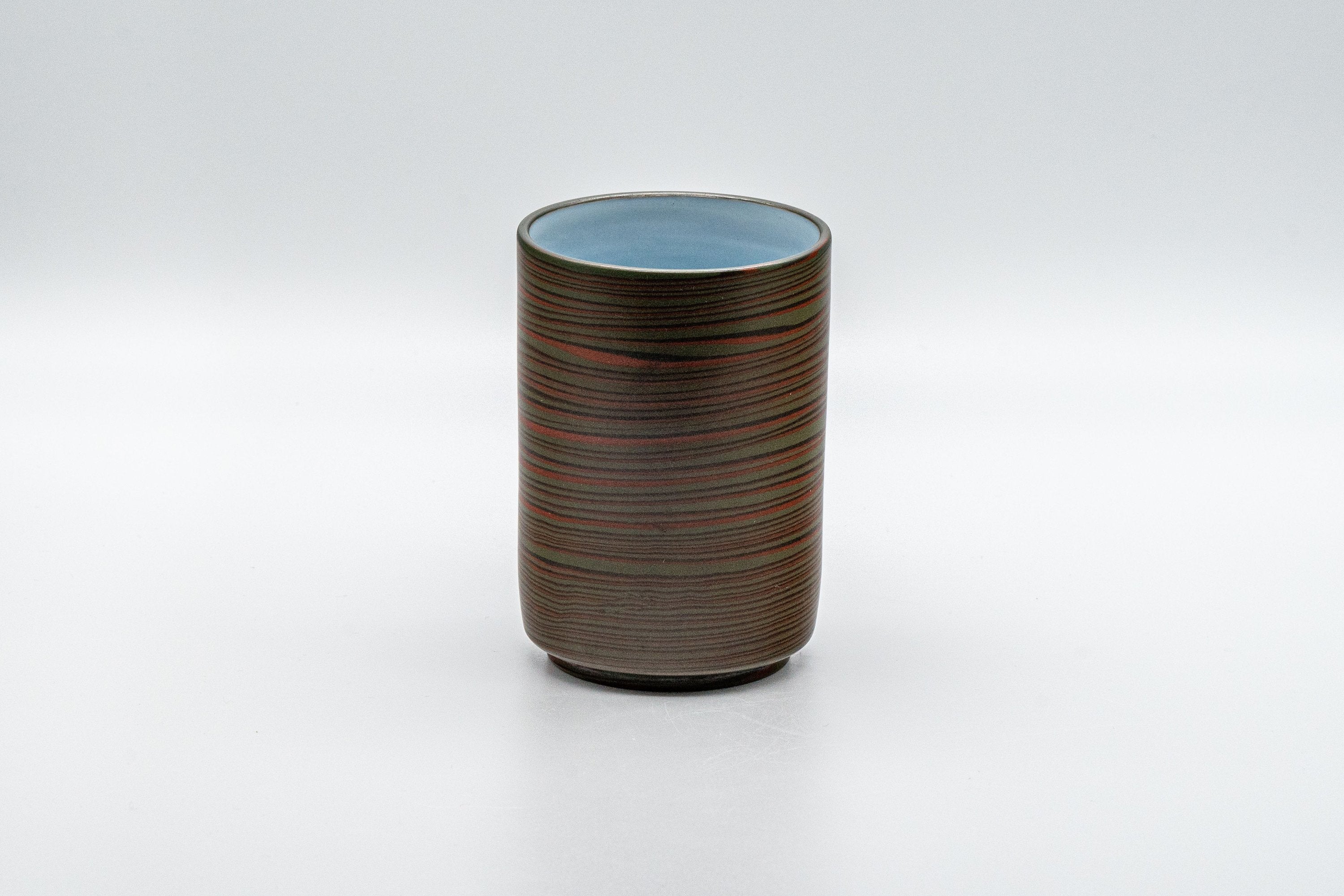 Tezumi Unzen Kiln Nerikomi Tokoname-yaki Tsutsu-gata Yunomi Teacup
