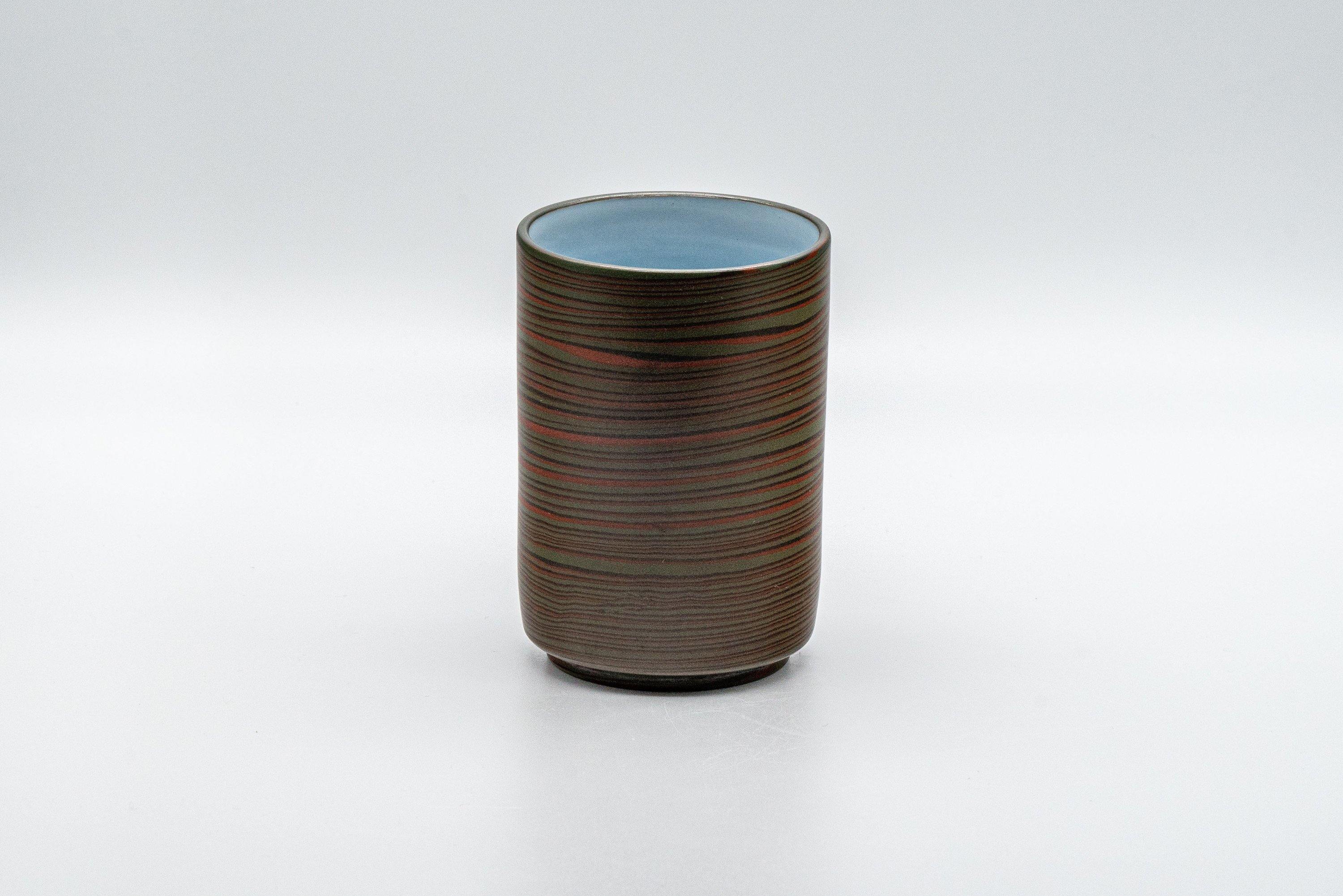 Japanese Teacup - 雲仙窯 Unzen Kiln Nerikomi Tokoname-yaki Yunomi - 180ml - Tezumi