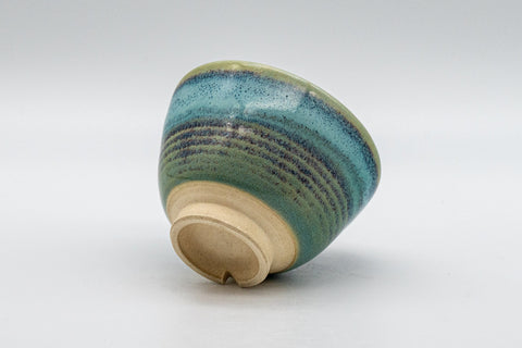 Japanese Teacup - Turquoise Wan-nari Yunomi - 100ml