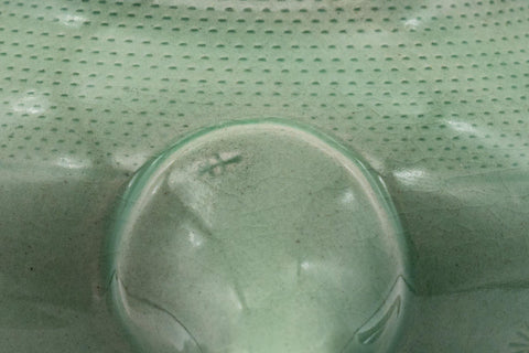 Japanese Kyusu - Mint Green Hiramaru-gata Obi-ami Teapot - 250ml - Tezumi